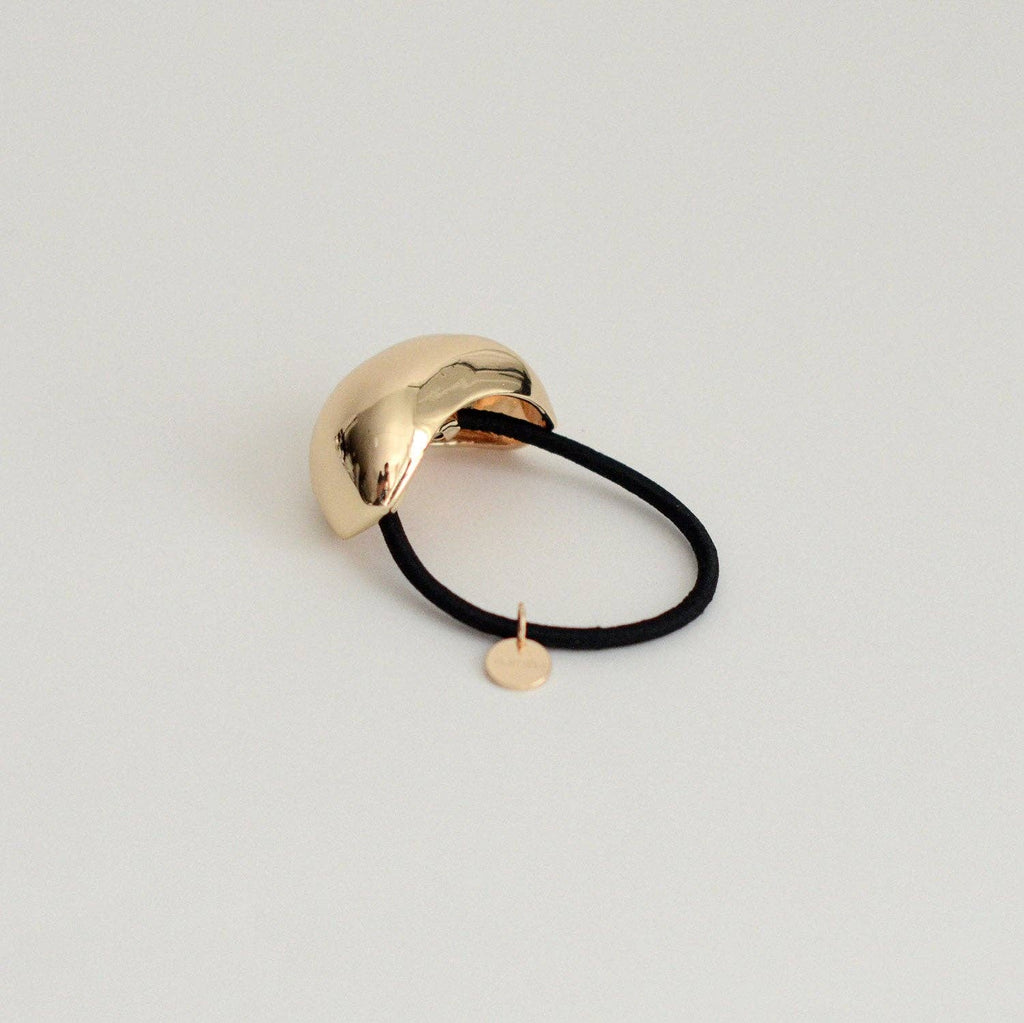 Gold Bold Crescent Metal Cuff Hair Tie