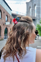 Hand-painted Cherry Hearts Hair Claw Clip