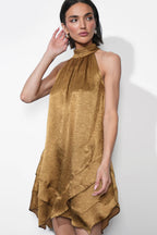 Quinn Tiered Asymetric Hem Mini Dress