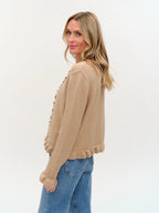 Chelsea Ruffle Trim Cardigan