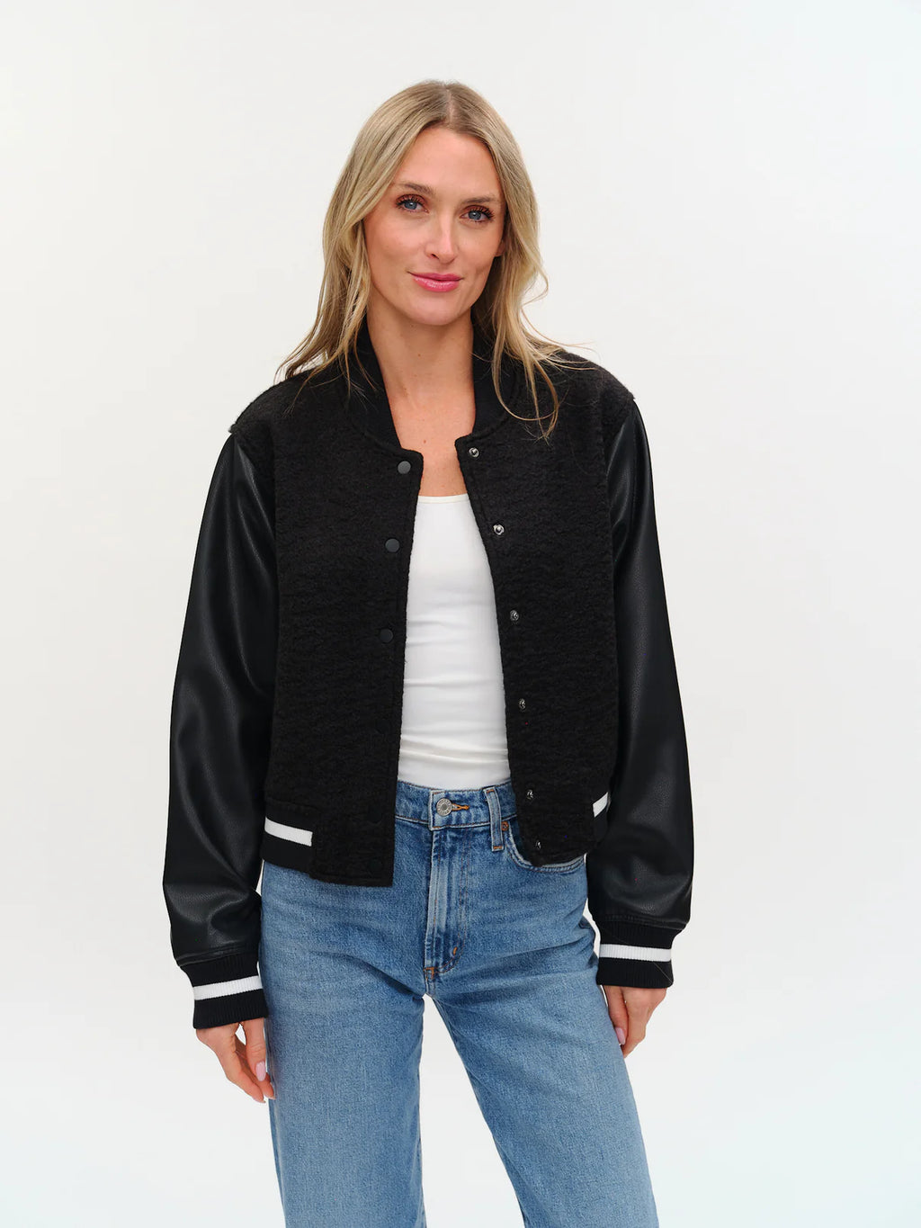 York Faux Shearling Bomber Jacket