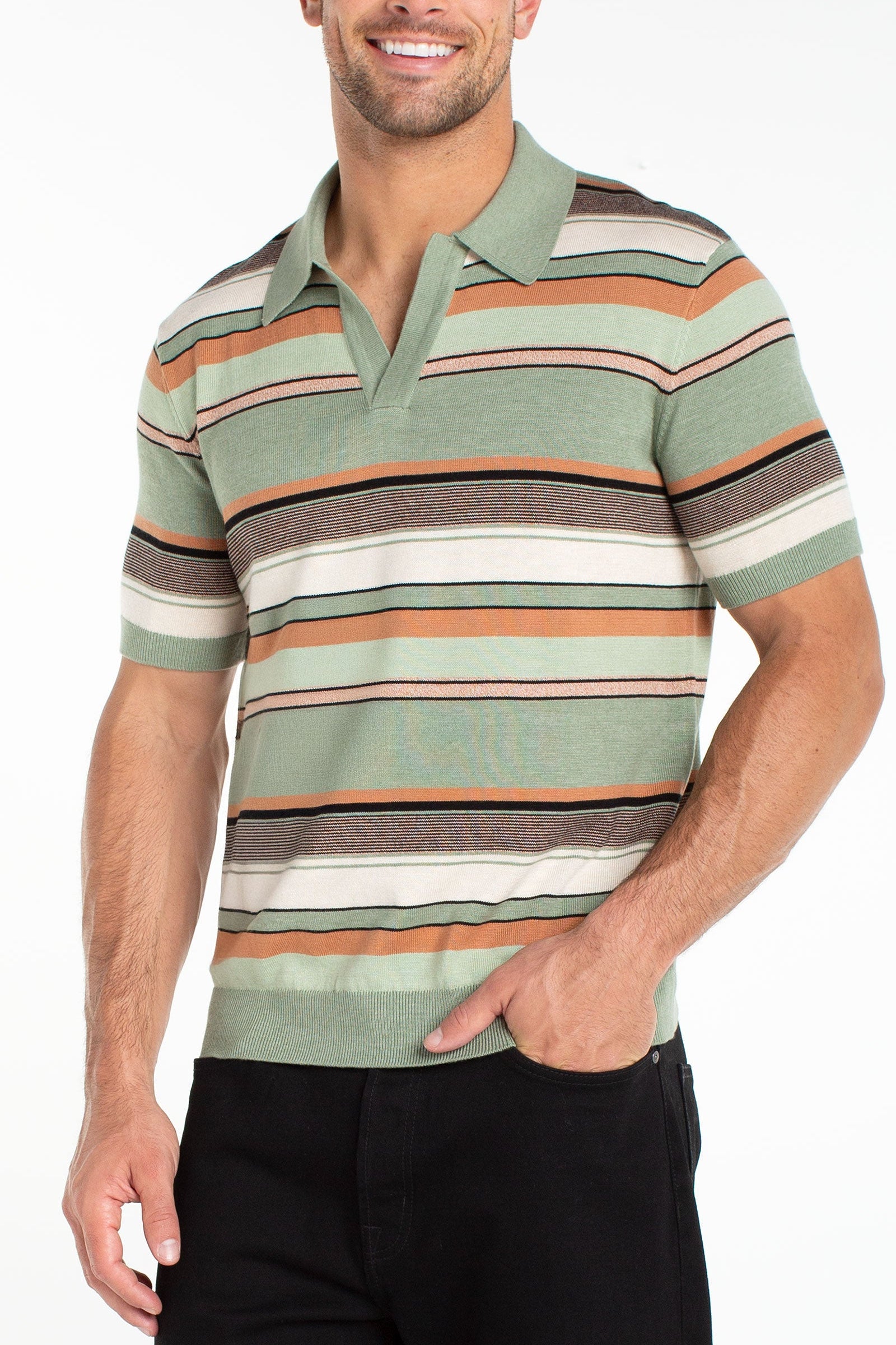 Johnny Collar Sweater Knit Polo