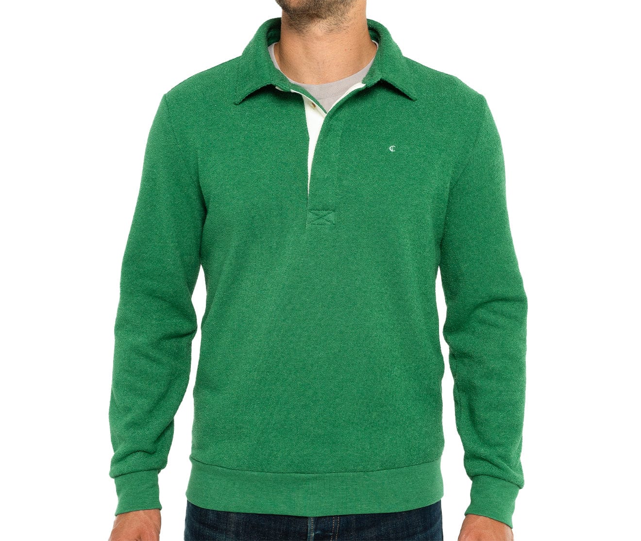 Terry Fleece Collared Shirt