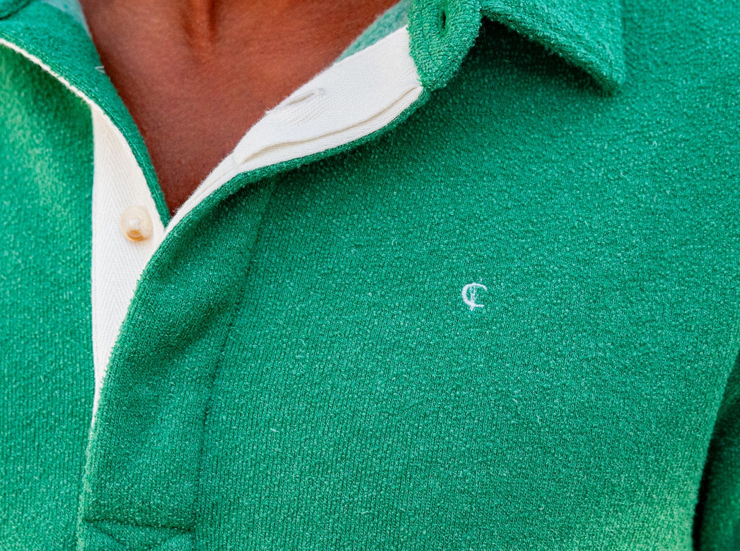 Terry Fleece Collared Shirt