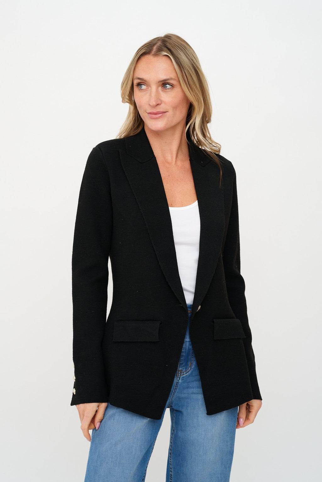 Hillary Knitted Tailored Blazer