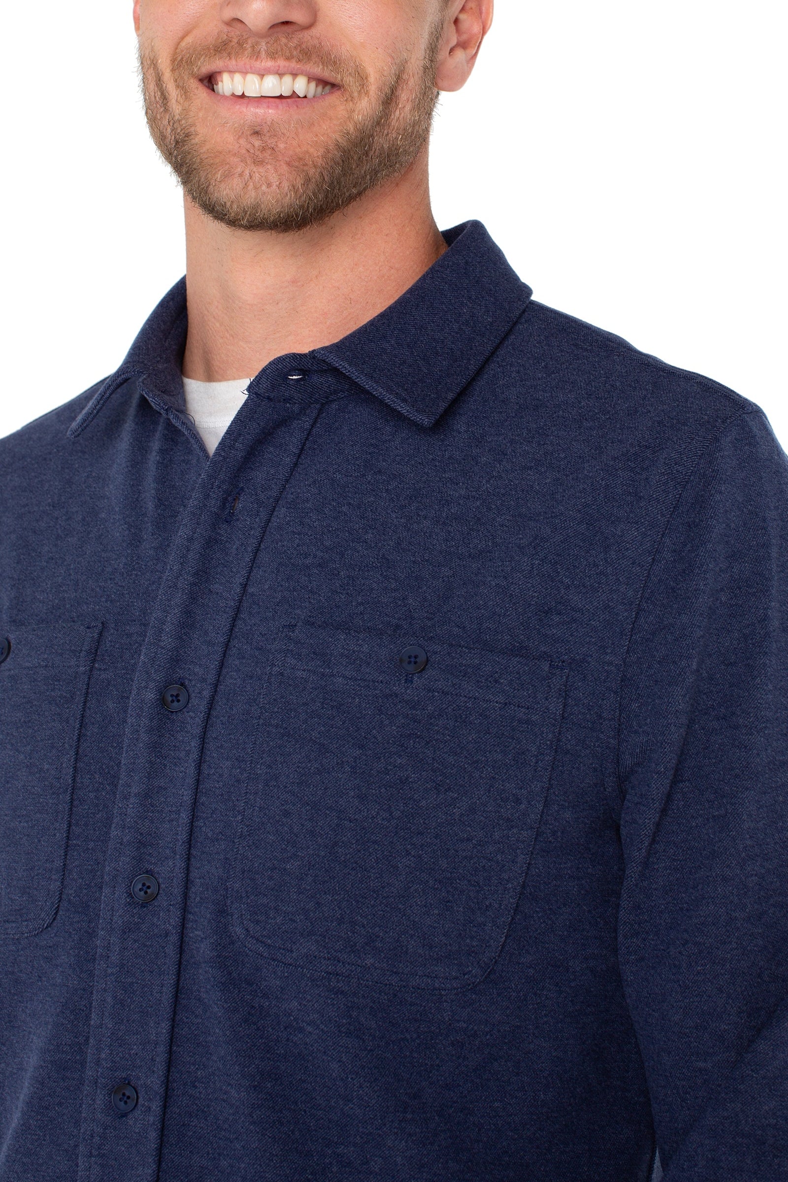 Midnight Blue Button Up Shirt